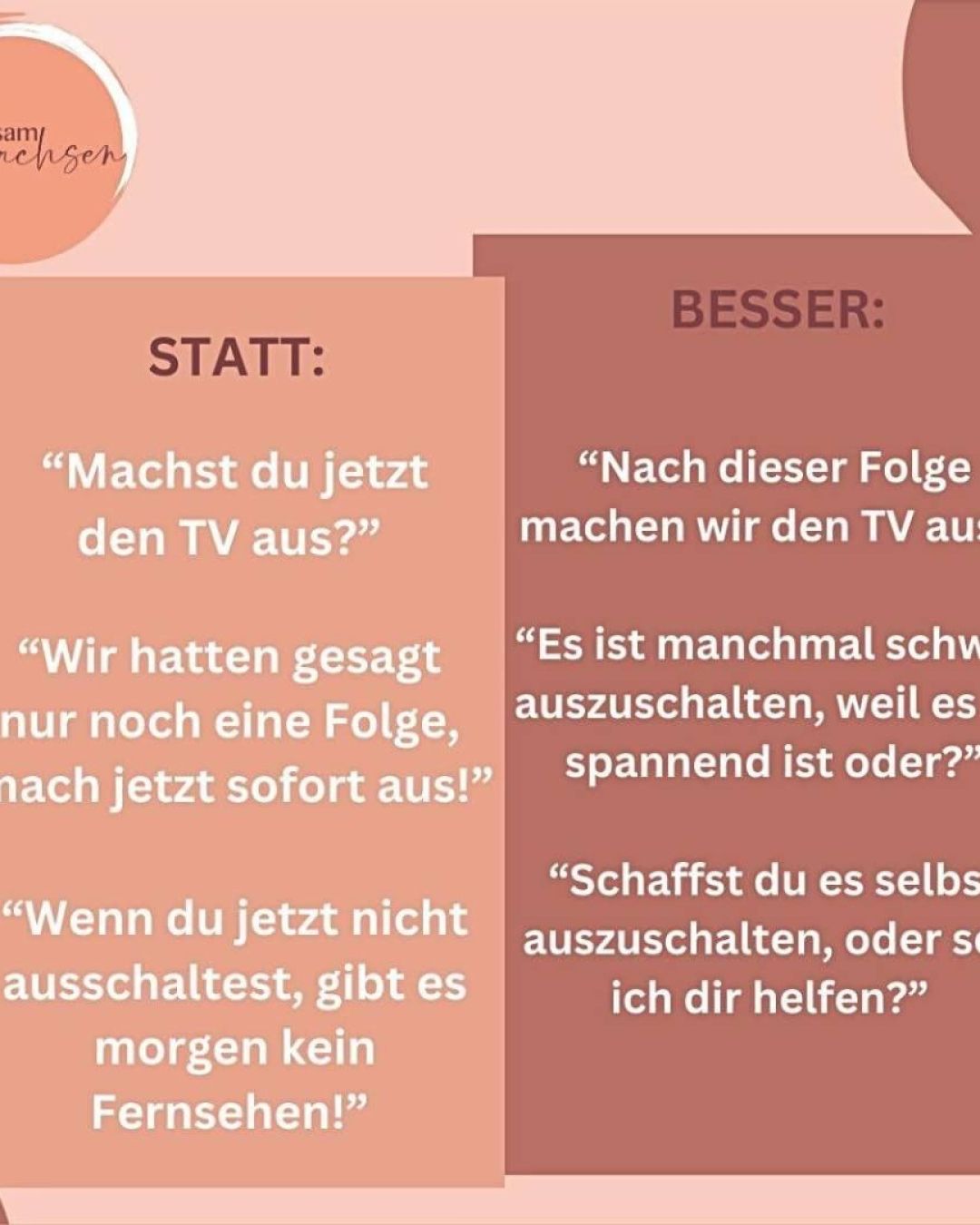 Wie schwer fällt es uns manchmal den TV auszumachen? - ABtown Familienzeit Aschaffenburg